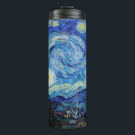Garrafa Térmica Impressionismo Vincent Van Gogh Starry Night<br><div class="desc">Impressionismo Vincent Van Gogh Starry Night Significando Famoso Design de Artes Visuais apresenta um excelente exemplo de expressão trabalho de arte. Este Impressionismo Vincent Van Gogh Starry Night Significando Famoso Design de Artes Visuais reflete a essência do artista e o período de tempo criado. Perfeito para entusiastas da arte de...</div>