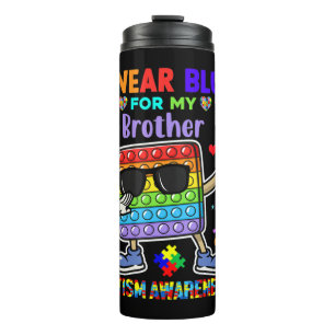 Garrafa Térmica In April I Wear Blue For My Brother Autism Awarene