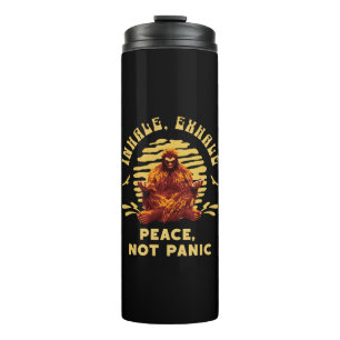 Garrafa Térmica Inale, Exale Paz, Não Pânico Meditação do Pé-Grand