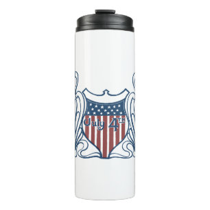 Garrafa Térmica Independência Dia 4 de julho Proteção contra Estre