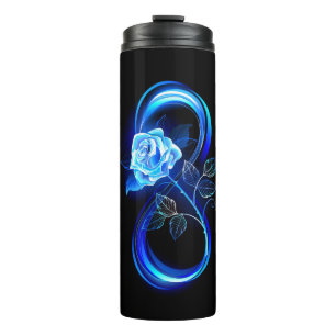Garrafa Térmica Infinito brilhante com rosa azul