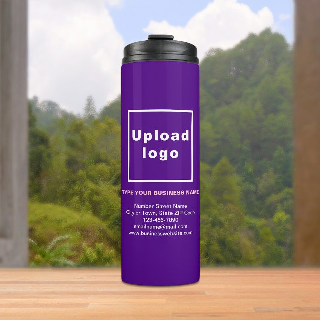 Garrafa Térmica Informações comerciais - Roxo Tumbler térmico (Build brand name awareness. Your business brand on purple thermal tumbler.)