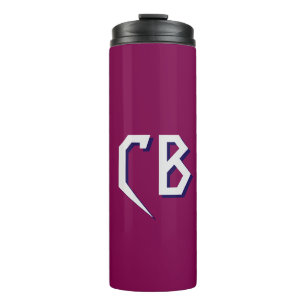 Garrafa Térmica Iniciais Mínimas de Monograma Moderno Profissional