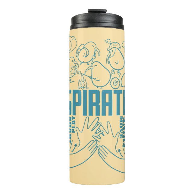 Garrafa Térmica Inspiração - Design ASL (Frente)