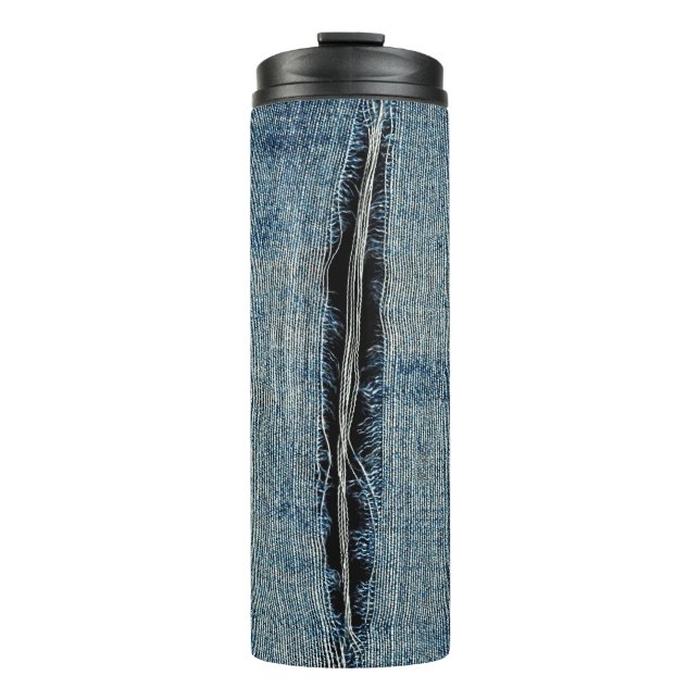 Garrafa Térmica Inspirado em jeans (Frente)