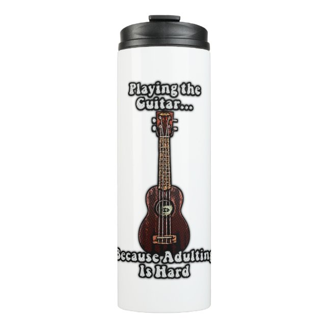 Garrafa Térmica inspirational guitar quote for guitar lovers (Frente)