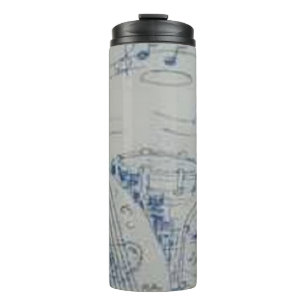 Garrafa Térmica Instrumentos do Tumbler Térmico grego