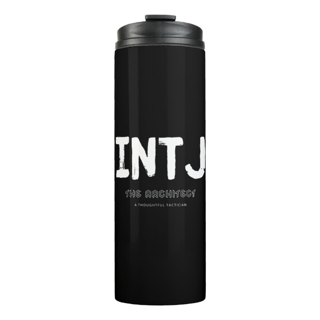 Garrafa Térmica INTJ - Tático Pensado (Branco) (Frente)
