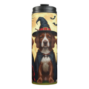 Garrafa Térmica Irish Red Setter Dogs Pumpkin Halloween Engraçado