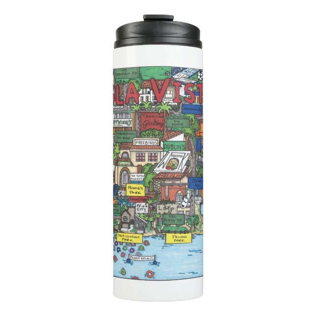 Garrafa Térmica Isla Vista Map Thermal Tumbler (Frente)
