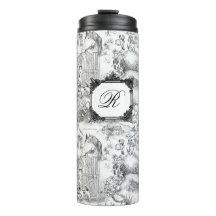 JACK RUSSELL Terrier Black Toile w/Monograma