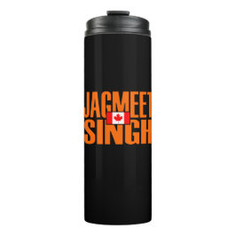 Garrafa Térmica Jagmet Singh Orange Block Text Flag Canadense