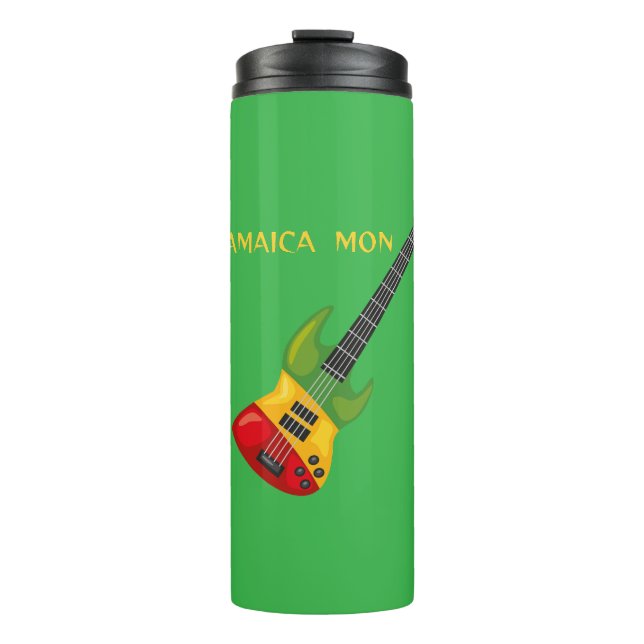 Garrafa Térmica Jamaica meu violão  (Frente)