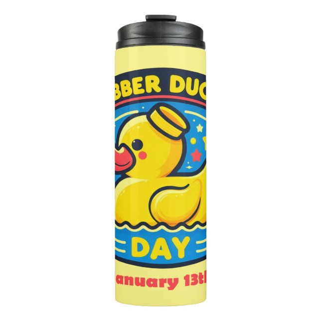 Garrafa Térmica Jan 13 - Rubber Ducky Day (Frente)