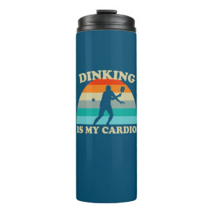 Garrafa Térmica Jantar É Minha Pickleball De Cardio