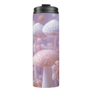 Garrafa Térmica Jardim de Cogumelos Macios Etéreos, Fantasia Paste