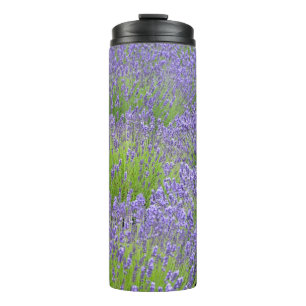 Garrafa Térmica Jardim de lavanda roxo