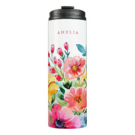 Garrafa Térmica Jardim Floral Vibrante