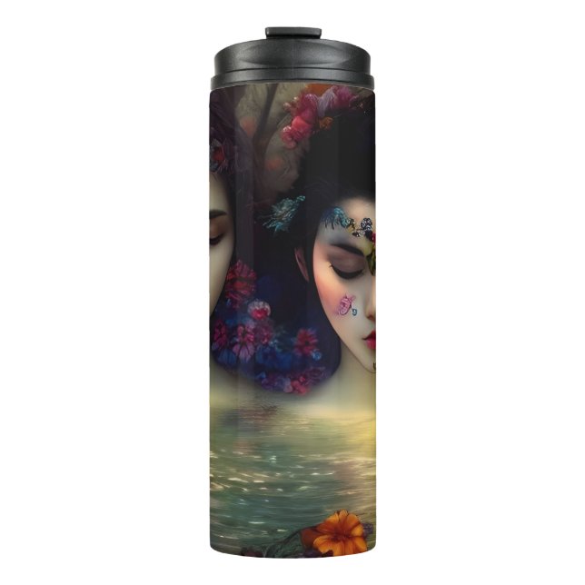 Garrafa Térmica Jardim Místico: Sonhos Florais (Frente)