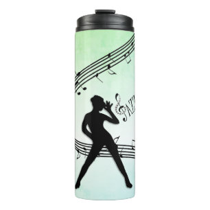 Garrafa Térmica Jazz Dance Green Music