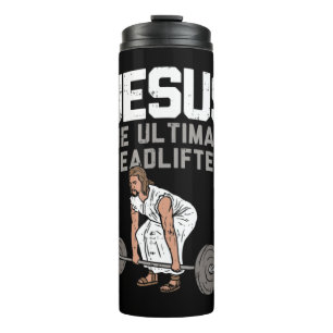 Garrafa Térmica Jesus Cristo I Christian Weighting Funny Wor