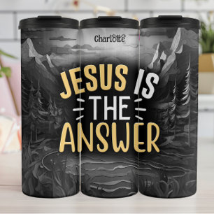 Garrafa Térmica Jesus É A Resposta Sempre