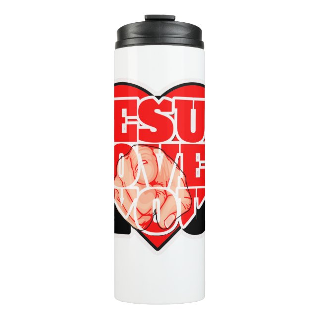 Garrafa Térmica Jesus Loves You-Inspirational Christian Faith (Frente)