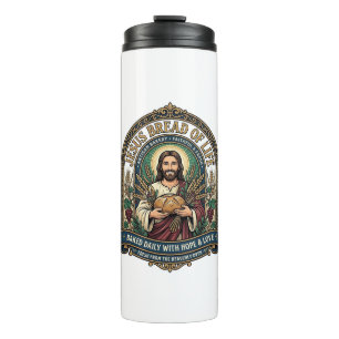 Garrafa Térmica Jesus Pão Da Vida Jesus Pão Vida Padaria Cristo