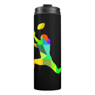 Garrafa Térmica Jogador Colorido Rainbow Amarican de futebol