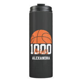 Garrafa Térmica Jogador de Basquete da Equipe com 1000 Pontos na C