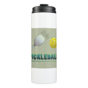 Garrafa Térmica Jogador de Pickleball - Arte de Paddle Legal