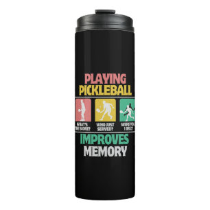 Garrafa Térmica Jogar Pickleball Melhora a Memória