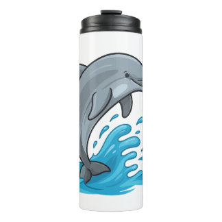 Garrafa Térmica Joyful Dolphin Splash - Thermal Tumbler