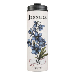 Garrafa Térmica Julho Aniversário Flor