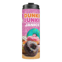 Garrafa Térmica Junkie de Rosquinha Personalizada Divertida
