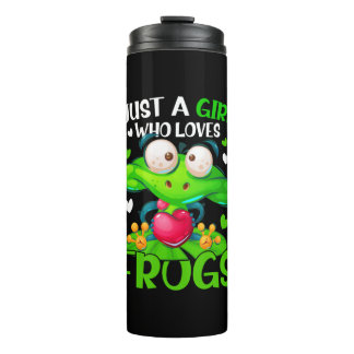 Garrafa Térmica Just A Girl Who Loves Frogs Kids Girls Frog