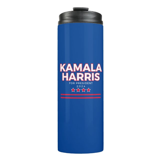 Garrafa Térmica Kamala Harris 2024 Campanha Presidencial Tumbler (Frente)