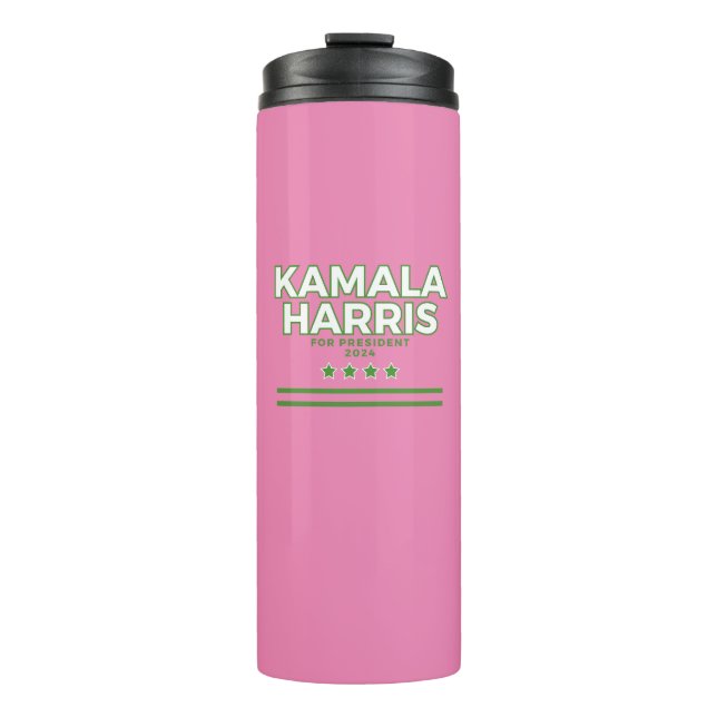 Garrafa Térmica Kamala Harris 2024 Campanha Presidencial Tumbler (Frente)
