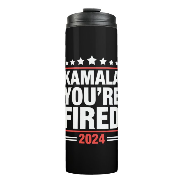 Garrafa Térmica Kamala Você é Fired Kamala Harris 2024 (Frente)