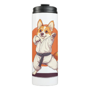 Garrafa Térmica Karate Corgi - Cão de Artes Marciais