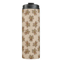 Kawaii Gingerbird Man Pattern