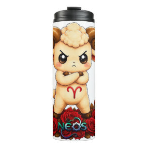 Garrafa Térmica Kawaii Zodíaco Neos Áries