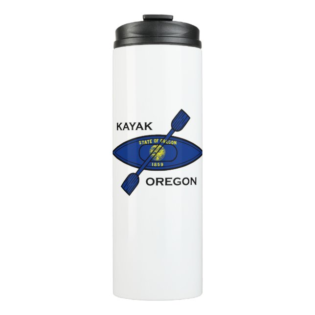 Garrafa Térmica Kayak Oregon Flag (Frente)