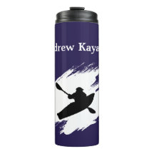Kayaking - with Kayaker silhouette - Personalize