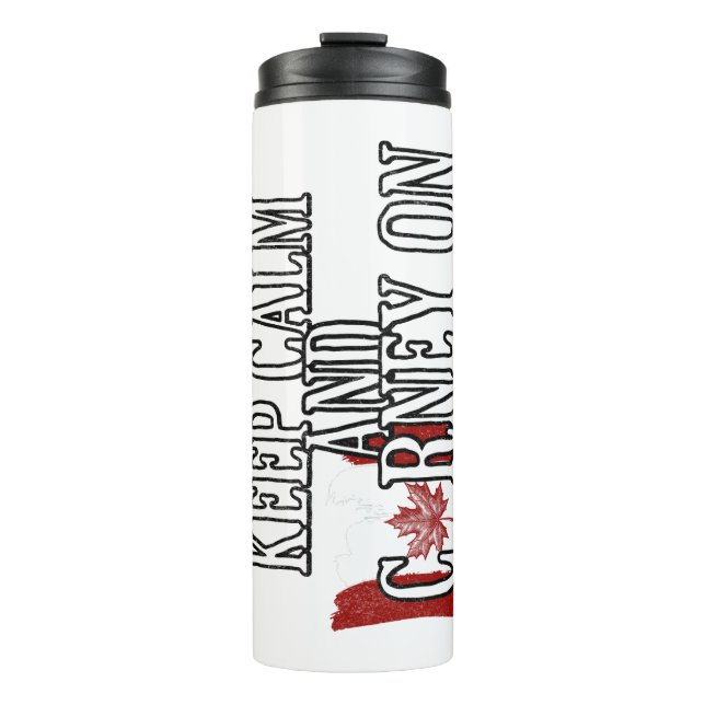 Garrafa Térmica Keep Calm and Carney On (Frente)