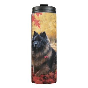 Garrafa Térmica Keeshond em Autumn Leaves Cai Inspire