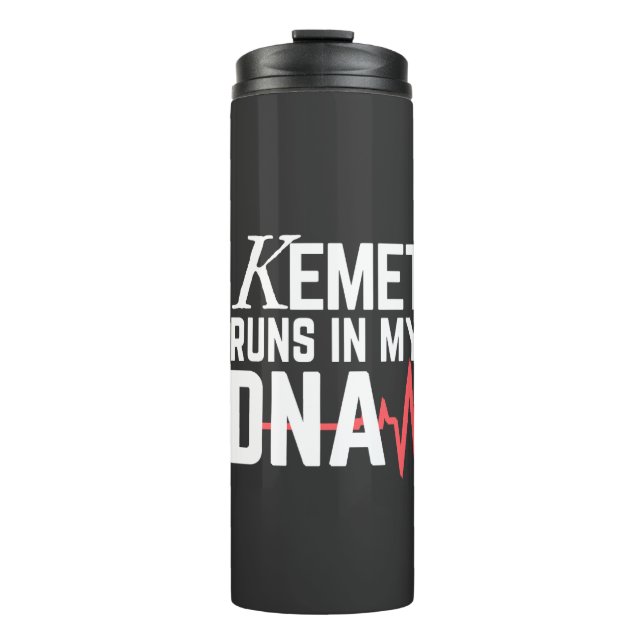 Garrafa Térmica Kemet Corre em Meu DNA |  (Frente)