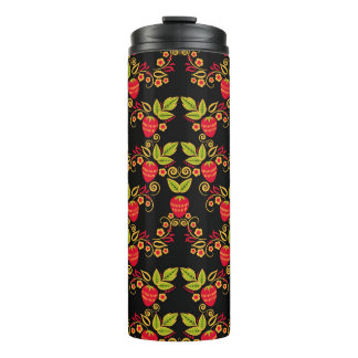 Garrafa Térmica Khokhloma Berries Russo: Estilo Tradicional