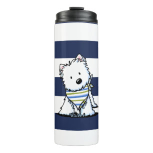 Garrafa Térmica KiniArt Westie Caneca Náutica