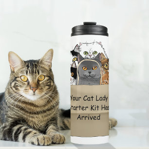 Garrafa Térmica Kit Inicial da Senhora dos Gatos